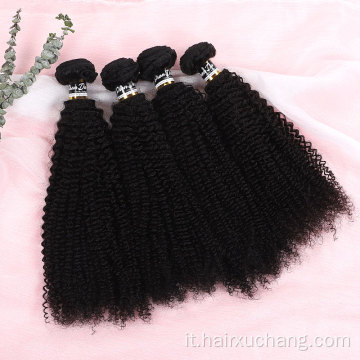 Vergine peruviana brasiliana peruviana non trasformata 100% Human Remy Extension Extension Curly Weave Natural Hair Extension Aioni Bundles Venditore